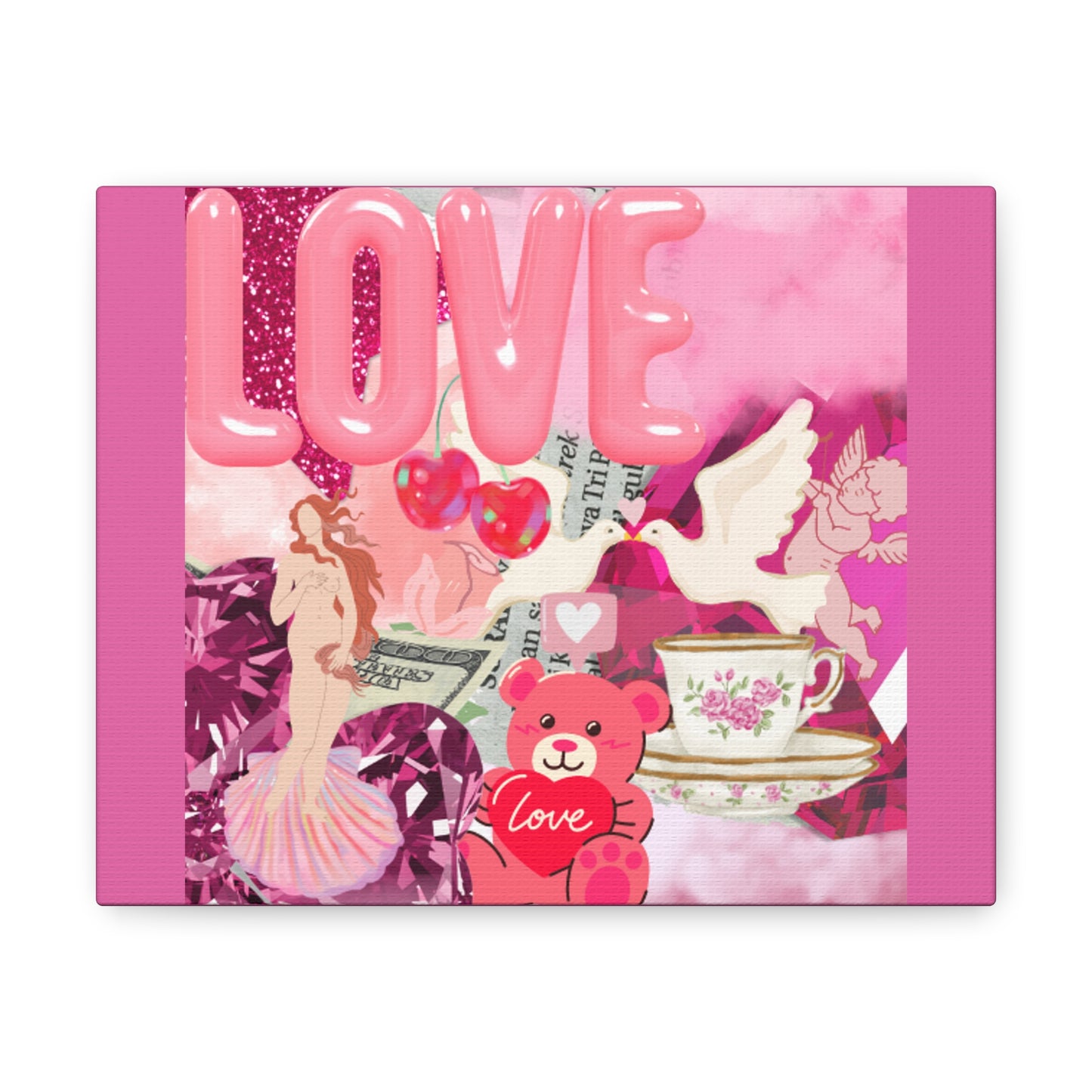 Love Montage Canvas Wrap