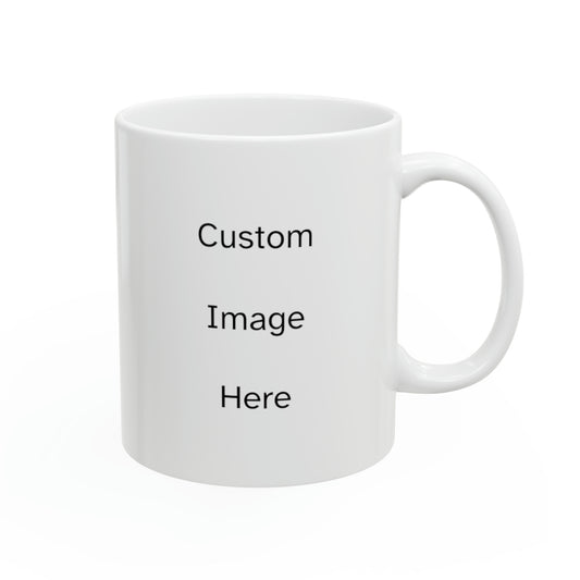 Custom Photo Love Letter Mug Pacifico Black