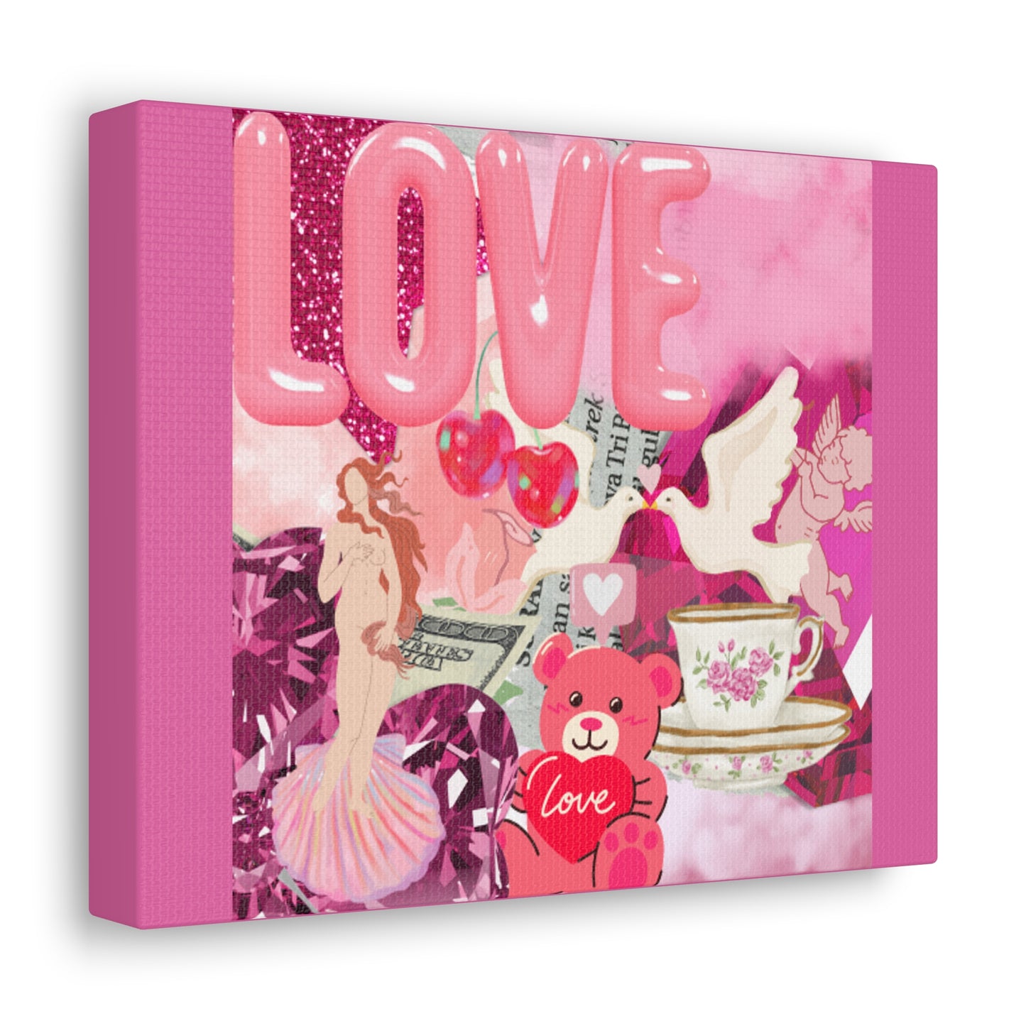 Love Montage Canvas Wrap